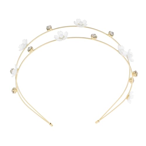VINTORKY Modischer Haarschmuck Doppellagiges Haarband Für Partys Auftritte Und Freizeitoutfits Haarband Aus Metall Für Damen von VINTORKY