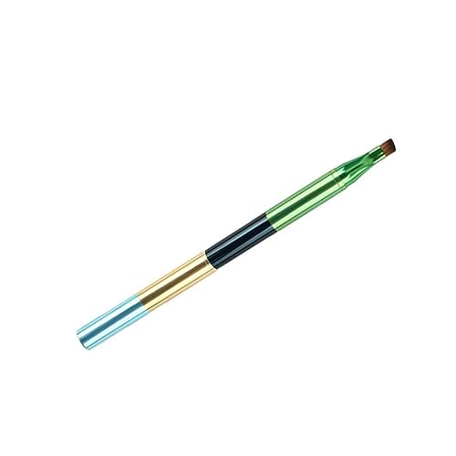 VINTORKY Multifunktionale Tragbare Kosmetikpinsel Mit Abnehmbarem Design Und Metallischem Griff Für Augenbrauen Lidschatten Und Lippen Für Unterwegs Bunt von VINTORKY