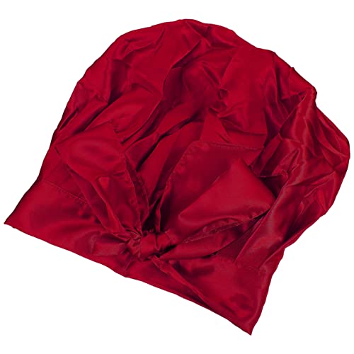 VINTORKY Nachtmütze überwintern samer tannous the hatin hatset Kopfbedeckung caps Haarnetz zum Schlafen einstellbar Sonne Hauben zum Schlafen Damen Hut Schlafversorgung Schlafzubehör Satin von VINTORKY