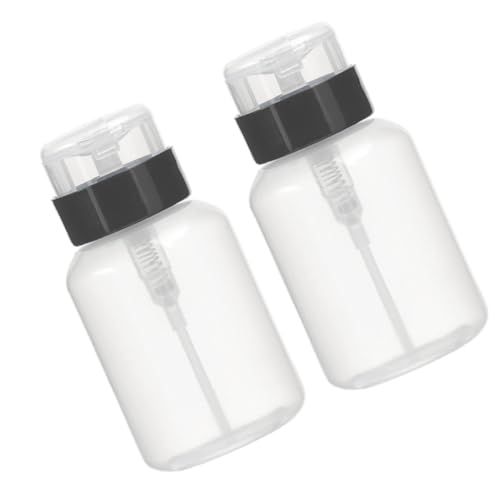 VINTORKY 2stücke Nagellackentferner-druckflasche Make-up-entferner- Verschließbarer Pumpspender Pressflasche Mit Schwarzem Hals Flüssigkeitsaufbewahrungsflasche Spenderflasche von VINTORKY
