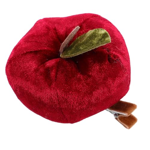 VINTORKY Niedliche Plüsch Apfel Haarspange Rot Weicher Haarschmuck Für Mädchen Karneval Kostüm Party Accessoire von VINTORKY