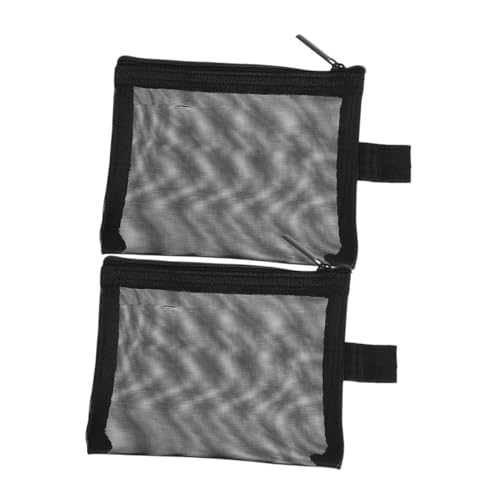 VINTORKY 2stücke Netztasche Für Kosmetika Mit Reißverschluss Reise-toilettenartikelbeutel Aus Nylon Aufbewahrungsbeutel Für Damen-Make-up Tragbarer Lagerungsbeutel Mit Großer von VINTORKY