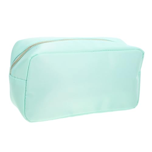VINTORKY Make up Bag wasserdichte Nylon Kosmetiktasche Für Damen Große Reise Make-up Pouch Für Schmuck Schlüssel Und Kosmetik Mintgrün von VINTORKY