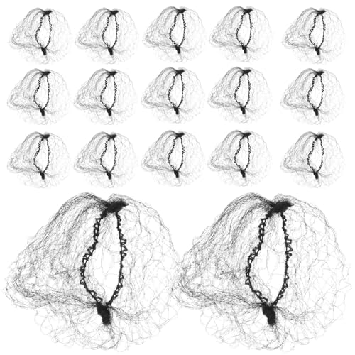 VINTORKY Nylon-haarnetze 100 Stück Unsichtbar Elastisches Netz Haarnetz Für Frauen Haarnetz Für Die Gastronomie Schwarz 6 Zoll Haarnetz Unsichtbar von VINTORKY