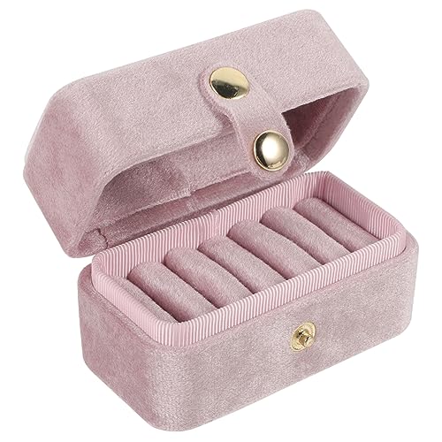 VINTORKY Ohrring-aufbewahrungsbox Tragbares Schmucketui Mit Samtfutter Für Frauen Mini-Reise-schmuck-Organizer von VINTORKY