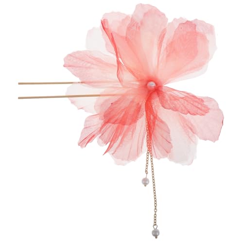 VINTORKY Perlen Haarschmuck Mit Blumenquasten Und Haarnadeln Chinesischer Stil Für Frauen Hanfu-kopfschmuck Haar-accessoire Für Verschiedene Anlässe von VINTORKY