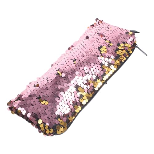 VINTORKY Make-up-Taschen Für Frauen Tragbare Reisetasche Kosmetiktasche Mit Reißverschluss Elegante Fasertasche von VINTORKY