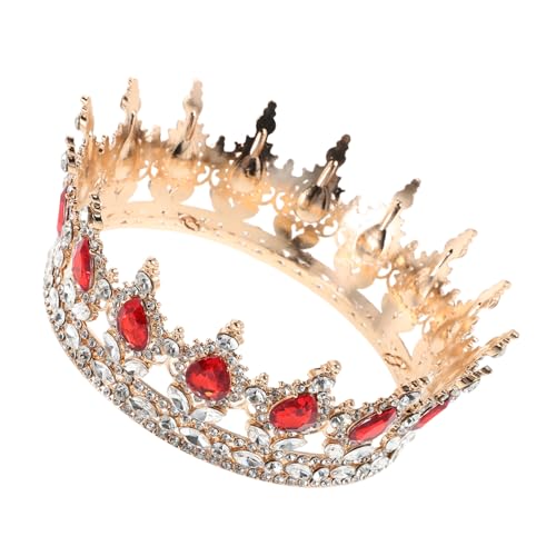 VINTORKY Prinzessinnenkrone Tiara für Hochzeiten Braut Stirnband mit Retro Barock Juwelen Perfektes Kopfschmuck Accessoire für Bräute Damen und Mädchen Leicht und Bequem von VINTORKY