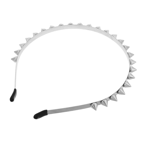VINTORKY Punk Stirnband mit Spitzen Nieten aus Robustem Legierungsmetall Sicheres und Bequemes Kopfband für Frauen Modisches Gothic Festival Haarschmuck Perfektes Accessoire für Rock und von VINTORKY