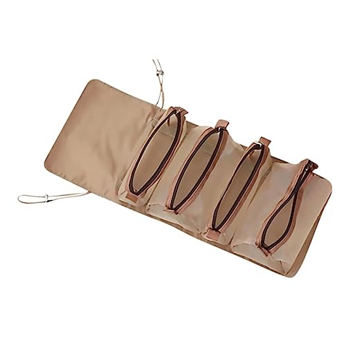 VINTORKY Reise Kosmetiktasche Faltbar Tragbare Make Up Organizer für Damen Herren Kosmetiktasche mit Mehreren Fächern für Reisen und Outdoor von VINTORKY