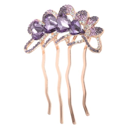 VINTORKY Rhinestone Haarkamm Braut Haarschmuck Metall mit Funkelnden Kristallen für Hochzeit Party Damen Haarkamm Brautschmuck Vielseitig Einsetzbar als Geschenk von VINTORKY