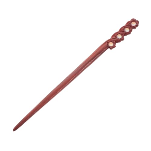 VINTORKY Rotes Sandelholz Haarstab Im Chinesischen Stil Vintage Haarschmuck Für Damen Doppelseitig Verziert Für Hochzeiten Und Partys Langlebiges Und Bequemes Design von VINTORKY