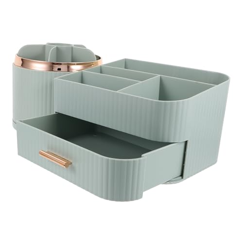 VINTORKY Drehbarer Make-up-pinselhalter Mit Fächern Make-up-organizer Mit Großer Kapazität Kosmetikschublade Inklusive von VINTORKY