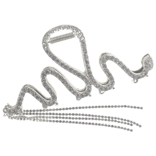VINTORKY Snake Hair Clip Mit Strass Und Quasten Große Haarspange Für Frauen Für Langes Haar Haarstyling-werkzeug Zum Fixieren Von Frisuren von VINTORKY