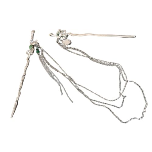 VINTORKY Schlangen-haarnadel Für Frauen Langer Haarstab Mit Abnehmbarer Kettenquaste Haarknotenhalter Chinesisches Haar-accessoire Für Duttfrisuren von VINTORKY