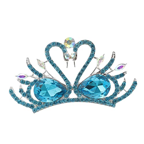 VINTORKY Luxuriöse Weibliche Frauen Krone Schmuck Braut Schwan Krone Hochzeit Party Zubehör von VINTORKY