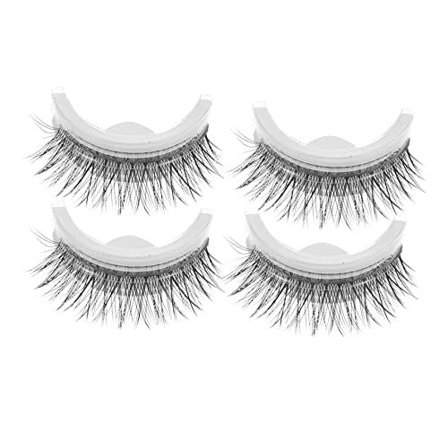 VINTORKY 2paare Frauen Falsche Wimpern Kleber Falsche Wimpernverlängerung Wimpern Für Make-up Hautfreundliches Flexibles Band Leicht Und Natürlich Mehrfach Wiederverwendbar Für Alltag von VINTORKY