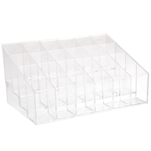 VINTORKY Slot Klarer Acryl Lippenstift Organizer Kosmetik Display Stand für Lippenstifte Mascara und Make Up Pinsel für Zuhause und Profis von VINTORKY