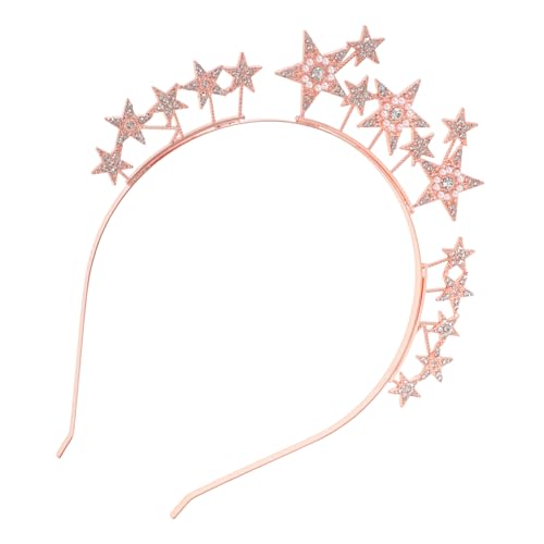 VINTORKY Stirnband mit Sternenkrone hair toppers for women hair accessories for girls Strassstern-Stirnband Hochzeitshaarschmuck für Bräute Haarbänder Kristallkrone Haarschmuck für Damen von VINTORKY