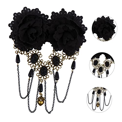 VINTORKY Haarspange Für Damen Spitzen Und Blumendesign Für Partys Hutspange Für Frauen Langlebiges Material von VINTORKY