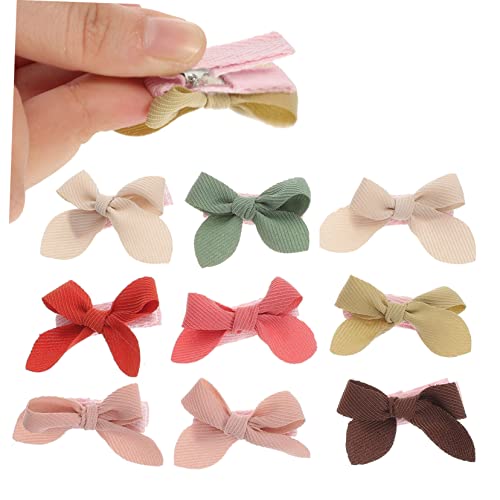 VINTORKY 9stücke Teiliges Bunte Haarclips Mit Schleifen Für Kleinkinder Praktische Und Charmante Haaraccessoires Für Kleine Mädchen Für Jeden Anlass Und Outfit von VINTORKY