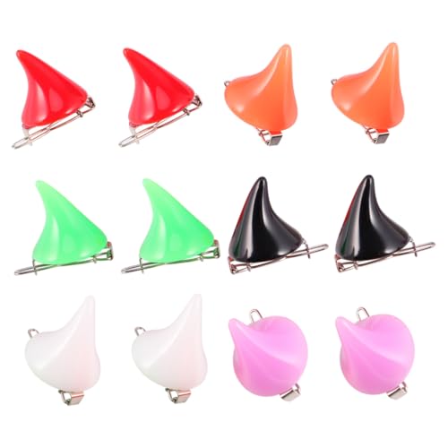 VINTORKY Teiliges Halloween Teufelshorn Haarclip Bunte Kleine Hörner Langlebiges Accessoire Gruseliges Kostümzubehör für Damen und Party Vielseitig Einsetzbar von VINTORKY