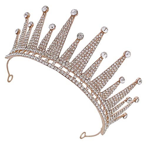 VINTORKY Tiara Hochzeit Krone mit Kristallen Braut Haar Schmuck Diadem für Festlichkeiten Robustes und Zartes Design für Fotos und Unvergessliche Erinnerungen von VINTORKY