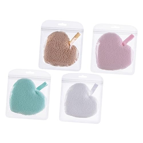 VINTORKY 4 Stück Wiederverwendbare Make up Entferner Pads Gesichtsschwämme Für Sanfte Make up Entfernung Hypoallergen Für Hauttypen Für Reisen Und Zuhause von VINTORKY
