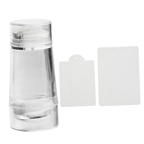 VINTORKY Transparenter Silikon-nagelstempel Nailart-stempelwerkzeug Doppelkopf-nailart-stempel Klarer Nagelstempel Für Maniküre Geeignet Für Designs Und Nägel von VINTORKY