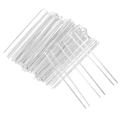 VINTORKY 50stücke U-förmige Haarnadeln Aus Eisen Diy Haargabeln Haarspangen Für Frauen Und Mädchen Weiß Einfach Anzuziehen von VINTORKY