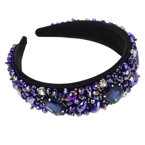 VINTORKY 1stück Vintage Girls Haarband Mit Strass Elegantes Breites Haaraccessoire Für Damen Und Mädchen Für Partys Und Alltagsmode Schützt Das Haar Vor Wind Und Verleiht Einen von VINTORKY