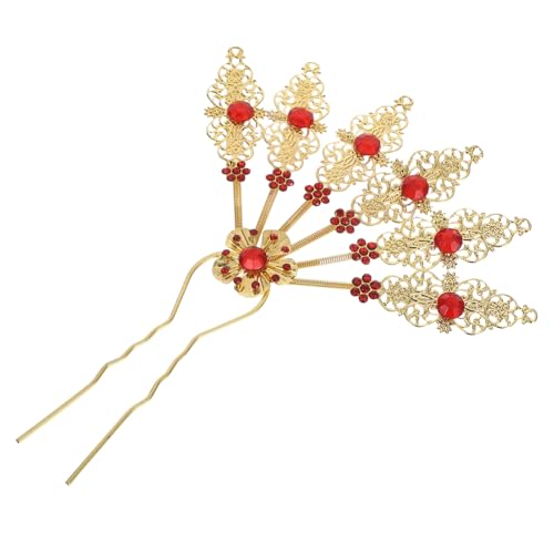 VINTORKY Vintage Haarnadel Goldfarbene Haarschmuck Strasssteine Leichter Haarnadel Haarschmuck für Hanfu Styling und Reise für Braut Bräutigam und Mädchen VINTORKY Vintage Haarnadel Goldfarbene Haarschmuck Strasssteine Leichter Haarnadel Haarschmuck für Hanfu Styling und Reise für Braut Bräutigam und Mädchen von VINTORKY