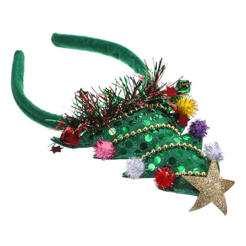VINTORKY Weihnachtsbaum Haarreif Mit Glocken Festliche Kopfbedeckung Für Xmas-partys Kreative Weihnachtsaccessoires Für Damen Für Feiertagsfeiern Und Cosplay von VINTORKY