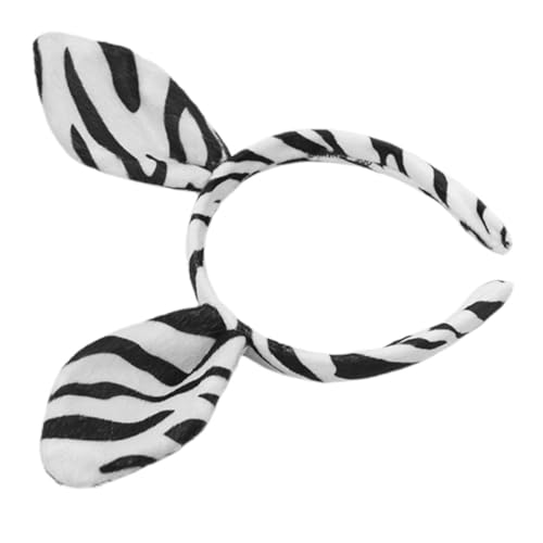 VINTORKY Zebra Stirnband Tierohren Haarreif Cosplay Zubehör für und Teenager Party Dekoration Halloween Kostüm Weiches Plüsch von VINTORKY