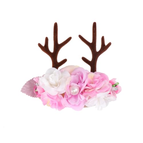 VINTORKY Baby-stirnbänder für Mädchen Kopfbedeckung mit Hirschgeweih Haarband für Party Cosplay Den Täglichen Gebrauch von VINTORKY