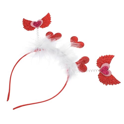 VINTORKY liebe Stirnband Liebe Kopfschmuck frauen stirnband hair toppers for women hair accessories for girls Weihnachtsstirnbänder Haarbänder Valentinskopfschmuck für Erwachsene Haarband von VINTORKY