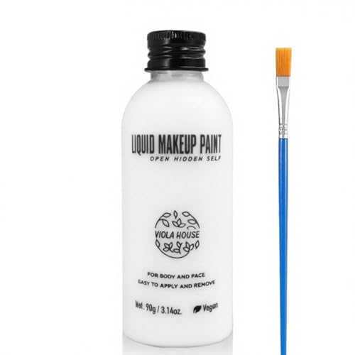VIOLA HOUSE Face Bodypainting Farben,Gesichts & Körperfarbe Makeup,Körperfarbe,Christmas Gift Make-up,Einfach Zu Reinigen Und Zu Bedienen 90g/3.14oz (Weiß) von VIOLA HOUSE