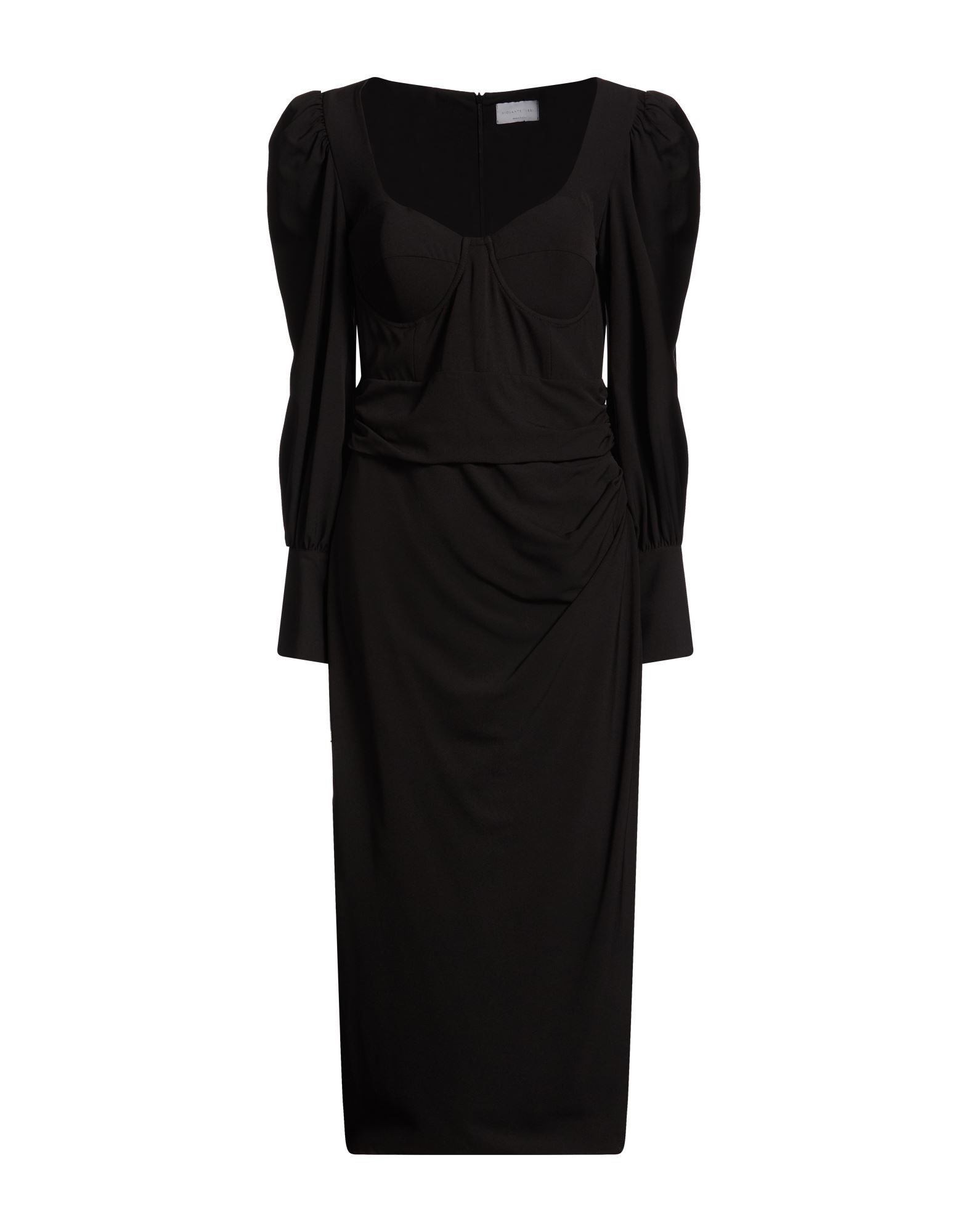 VIOLANTE NESSI Midi-kleid Damen Schwarz von VIOLANTE NESSI