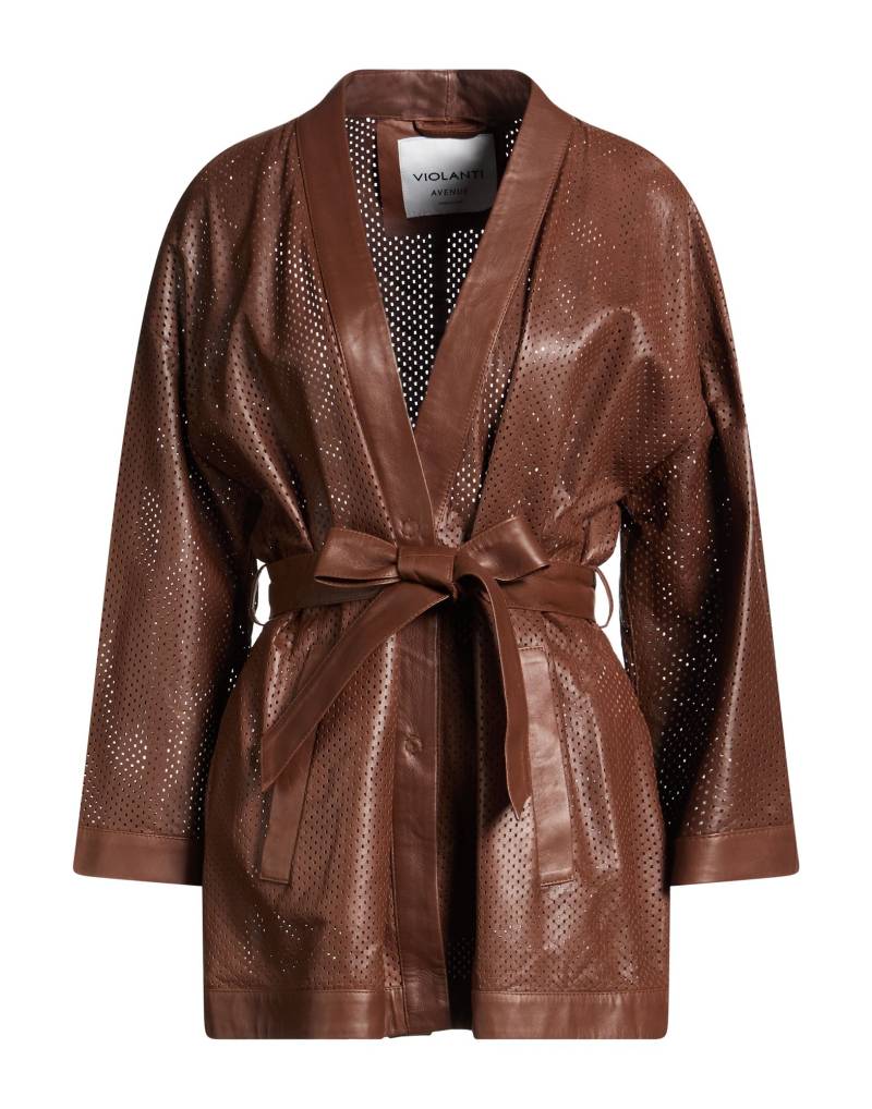 VIOLANTI Jacke & Anorak Damen Braun von VIOLANTI