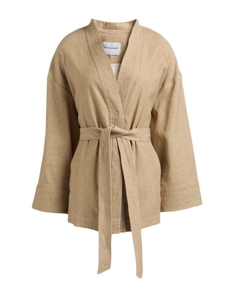 VIOLANTI Jacke & Anorak Damen Hellbraun von VIOLANTI