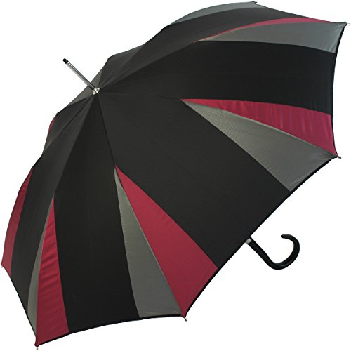 Doppler Manufaktur Damen Stockschirm Elegance VIP Automatik - Corner Silver Berry von VIP