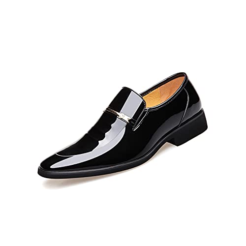 VIPAVA Herren-Schnürhalbschuhe Mann Business männlicher Schuh Männer Brautkleid Formale Schuhe Leder Männer Büro Oxford Schuhe (Color : Black, Size : 39) von VIPAVA