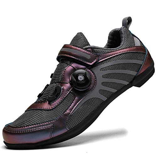 Fahrradschuhe Herren Fahrradschuhe Für Frauen Klickpedale Schuhe Atmungsaktive Radsportschuhe Gr.37-46 (39,schwarz) von VIPBQO