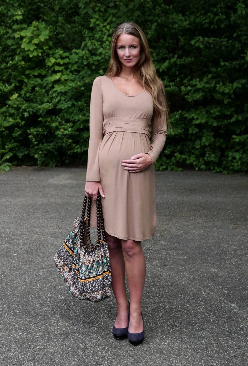 Umstandskleid Stillkleid Cn Creme von VIPMama