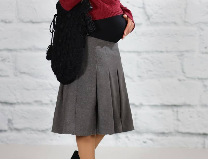 Umstandsrock Wg Grau Umstandsmode von VIPMama