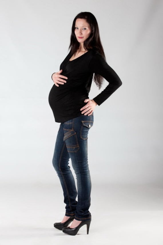 still/Umstandsshirt Esl Schwarz Umstandsmode von VIPMama