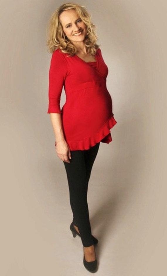 stillshirt Umstandsshirt Rü Rot von VIPMama