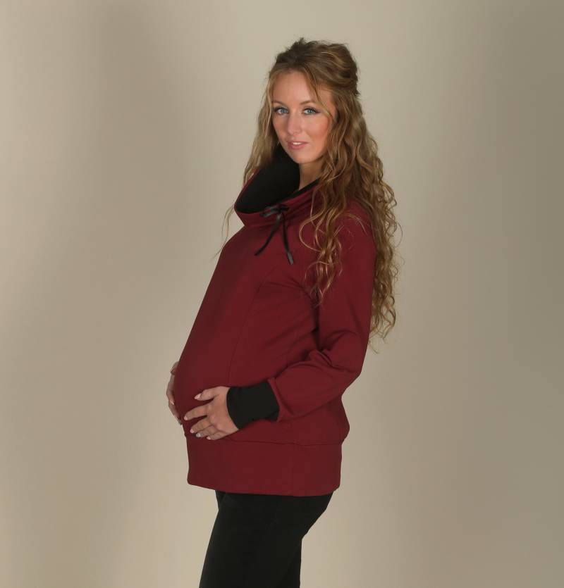 stillsweatshirt Umstandssweatshirt Dr Dunkelrot von VIPMama