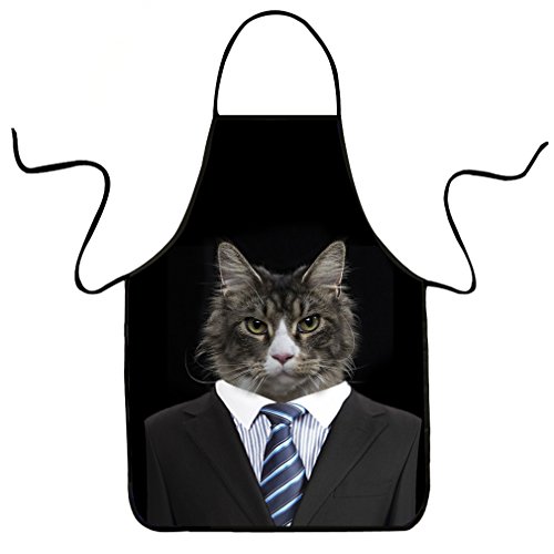 VIPbuy Kochschürze Küchenschürze Grillschürze schwarze lustige Schürze Damen Männer Herren Erwachsene Ehepaar Katze Schürze waschbar schwarz VIPbuy Kochschürze Küchenschürze Grillschürze schwarze lustige Schürze Damen Männer Herren Erwachsene Ehepaar Katze Schürze waschbar schwarz von VIPbuy
