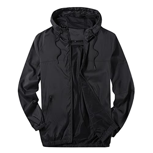 Leichte Sommerjacke Herren Elegant Dünne Ultra Wasserdicht Sportjacken Sweatjacke Blau Gefärbt Orange Sommer Jacken Jack S Schwarz Jacke mit Kapuze Weiß Freizeitjacke von VIRACIN